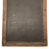 Double-Sided Antique School Slate with Jointed Corners and Carved Initials