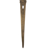 Brass Art Nouveau Letter Opener with Woman Holding Book