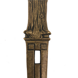 Brass Art Nouveau Letter Opener with Woman Holding Book