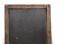 Double-Sided Antique School Slate with Jointed Corners and Carved Initials