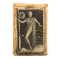 Early Risque Lenticular Photo, As Found