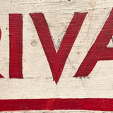 Private No Parking Old Hand-painted Wooden Sign