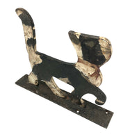 Painted Cat Boot Scraper with Fantastic Surface