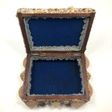 Excellent Antique Shellwork Jewelry Box