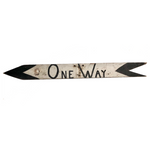 One Way Arrow Great Old Handmade Wooden Sign