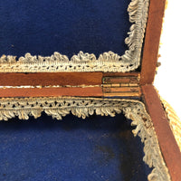 Excellent Antique Shellwork Jewelry Box