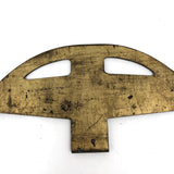 Old Brass Weathervane Pointing Arrow