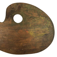 Antique Mahogony Painter's Palette