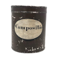 Antique "Compositio" Hand-painted Tin