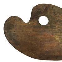 Antique Mahogony Painter's Palette