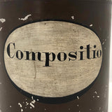 Antique "Compositio" Hand-painted Tin