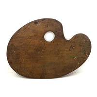 Antique Mahogony Painter's Palette