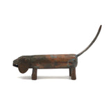 Charming Welded Copper Folk Art Dachshund