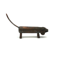 Charming Welded Copper Folk Art Dachshund