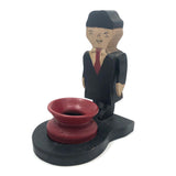 Old Wooden Naughty Man with Pot!