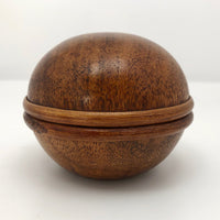 Sphere Shaped Turned Wooden Box