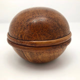 Sphere Shaped Turned Wooden Box
