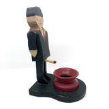 Old Wooden Naughty Man with Pot!