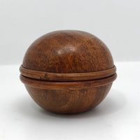 Sphere Shaped Turned Wooden Box