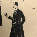 Hand-drawn Antique British Postcard, "Yes Madam Both Chairs Are Comfortable"