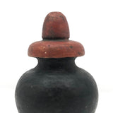 Satisfying Old Black and Red Painted Finial