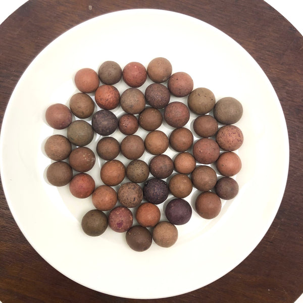 More Beautiful Old Clay Marbles - Set 4
