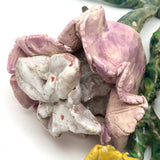 Exuberant, Presumably Kid Made Ceramic Flowers - A Bouquet