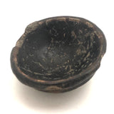 Very Old Small Painted Clay Spiral or Snake Lid