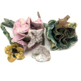 Exuberant, Presumably Kid Made Ceramic Flowers - A Bouquet