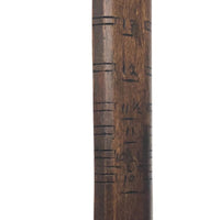 Old Make Do Ruler with Hand-Carved Numbers - Presumed for Liquid Measure