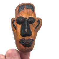 Little Carved Face Fingerpuppet