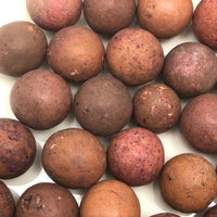 More Beautiful Old Clay Marbles - Set 6