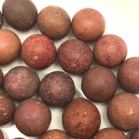 More Beautiful Old Clay Marbles - Set 6