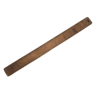 Old Make Do Ruler with Hand-Carved Numbers - Presumed for Liquid Measure