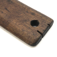 Old Make Do Ruler with Hand-Carved Numbers - Presumed for Liquid Measure