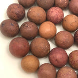 More Beautiful Old Clay Marbles - Set 6