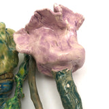 Exuberant, Presumably Kid Made Ceramic Flowers - A Bouquet