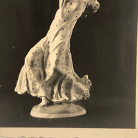 Small German c. 1940s Photo of Porcelain Figurine