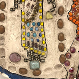 Mosaic Ladies on Plaster Plaque Fabulous Folk Art Creation