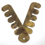 Antique Brass Button Guard for Button Polishing