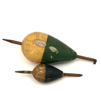 Lovely Old Wooden Fishing Floats - Sold as a Pair