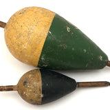 Lovely Old Wooden Fishing Floats - Sold as a Pair