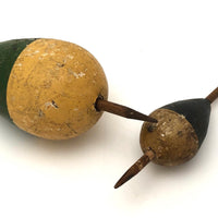 Lovely Old Wooden Fishing Floats - Sold as a Pair