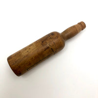 Miniature Antique Treen Bottle Shaped Dice Holder