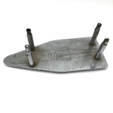 Wonderful Trench Art Iron Rest with Diving (?) Woman on the Underside