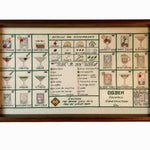 Original Cross-stitch Cocktail Tray