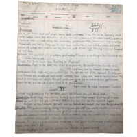 On hold C.1940 Hand-drawn Game Board on Huge Ledger Page (two of two)