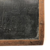 Beautiful Early School Slate with Hand-Carved Pegs and Initials on Both Sides