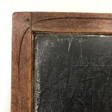 Beautiful Early School Slate with Hand-Carved Pegs and Initials on Both Sides