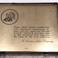 Vintage 1940s Lucky Strikes Tin with Custom Copper Cover